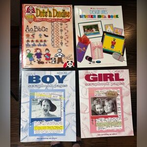 Lot of 4 Memory Makers, Mrs Grossman’s, Design Originals Scrapbook Craft Ideas